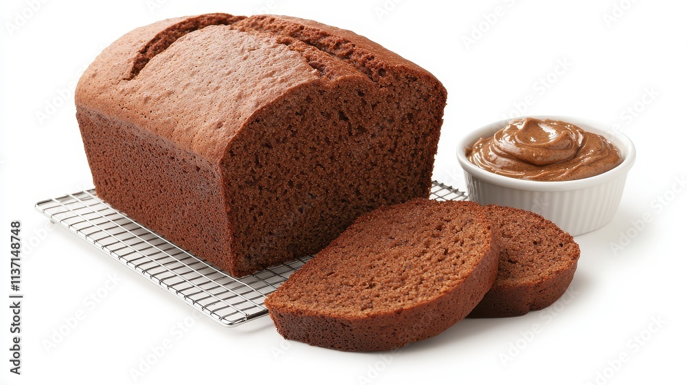 Delicious Chocolate Loaf Cake with Creamy Spread Delicious Chocolate Loaf Cake with Creamy Spread