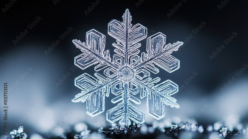 An Intricate snowflake design with delicate crystalline structure and shimmering details, showcasing winter beauty and nature artistry An Intricate snowflake design with delicate crystalline structure and shimmering details, showcasing winter beauty and nature artistry