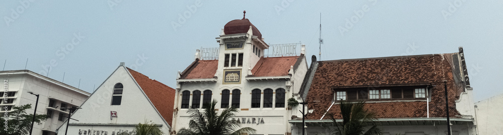 a old city buildings landscape in Jakarta Indonesia a old city buildings landscape in Jakarta Indonesia