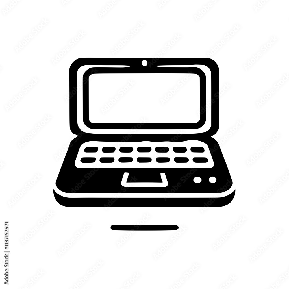 Laptop Icon: A sleek and modern laptop icon with a simple, flat design. This versatile icon is perfect for websites, apps, presentations, and more. Laptop Icon: A sleek and modern laptop icon with a simple, flat design. This versatile icon is perfect for websites, apps, presentations, and more.