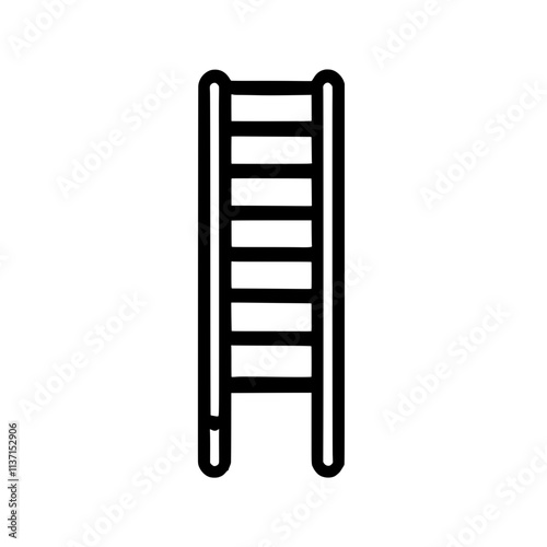 Ladder to Success: A simple yet powerful illustration of a ladder, symbolizing ambition, growth, and reaching for goals. It represents the steps and effort needed to climb towards success.  