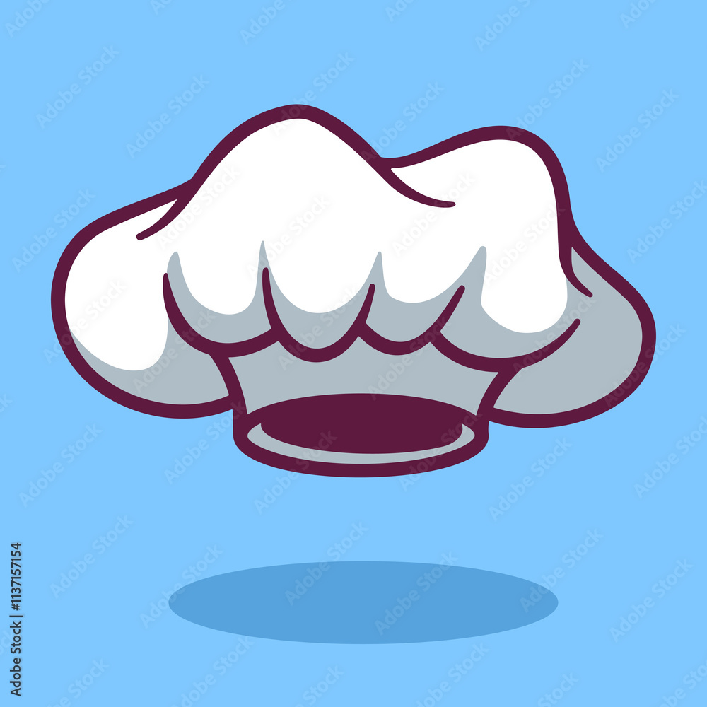 Chef hat cartoon hand drawn illustrations Chef hat cartoon hand drawn illustrations