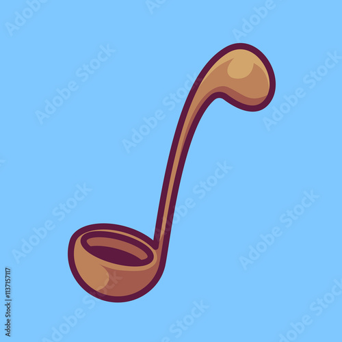Ladle cartoon hand drawn illustrations