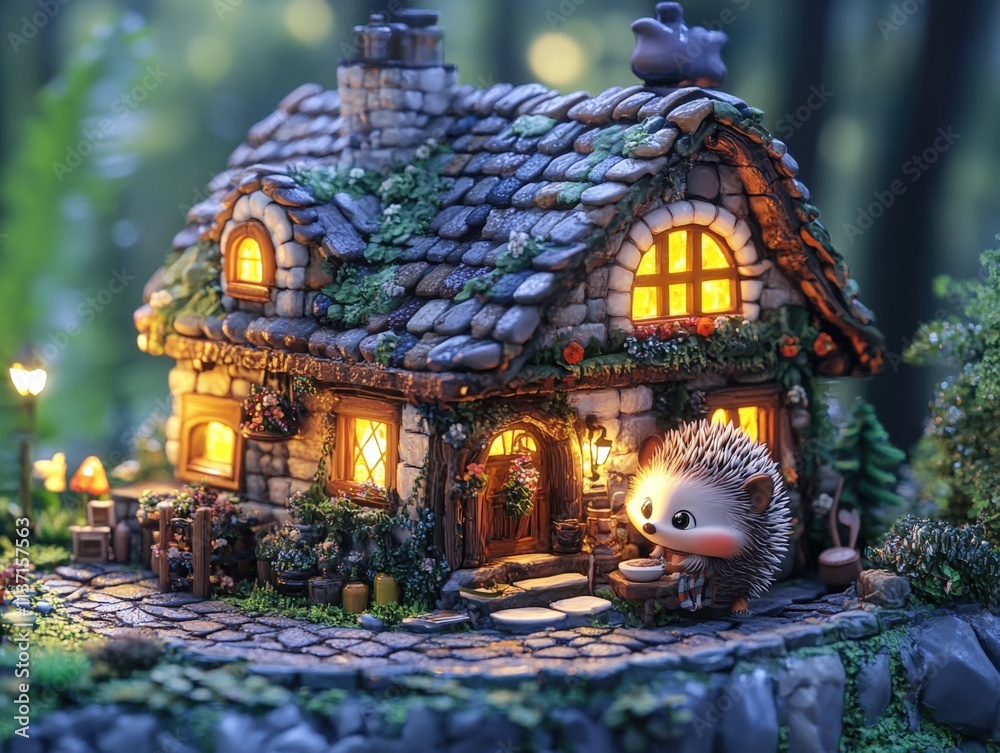 Charming Hedgehog House in Enchanted Forest Charming Hedgehog House in Enchanted Forest