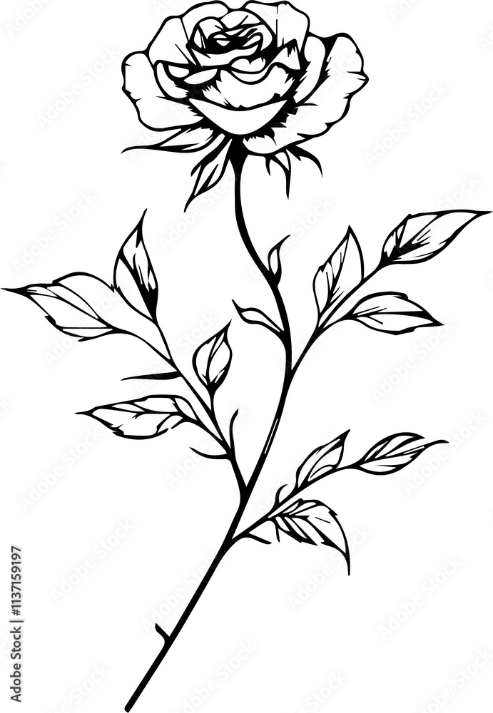 Naklejka premium Red Rose Images for Designers