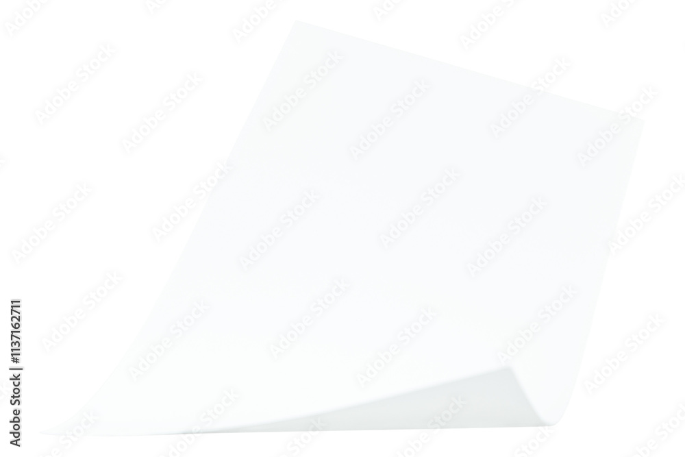 White curled chart paper design element White curled chart paper design element