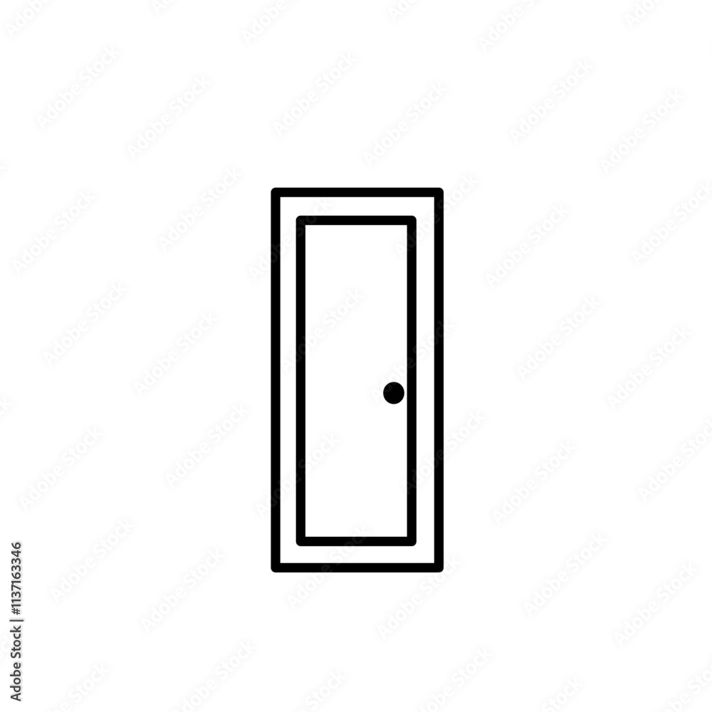outline of the door outline of the door
