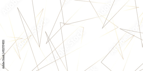  Abstract background with liens and triangles shape on white background. White and golden geometric overlapping rectangle pattern Geometric background soft shadows as patten ..White polygon textured .