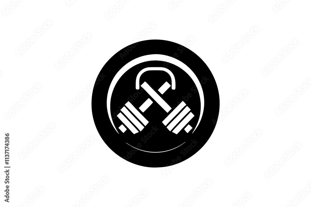 creative gym gym sled icon and logo vector illustration creative gym gym sled icon and logo vector illustration