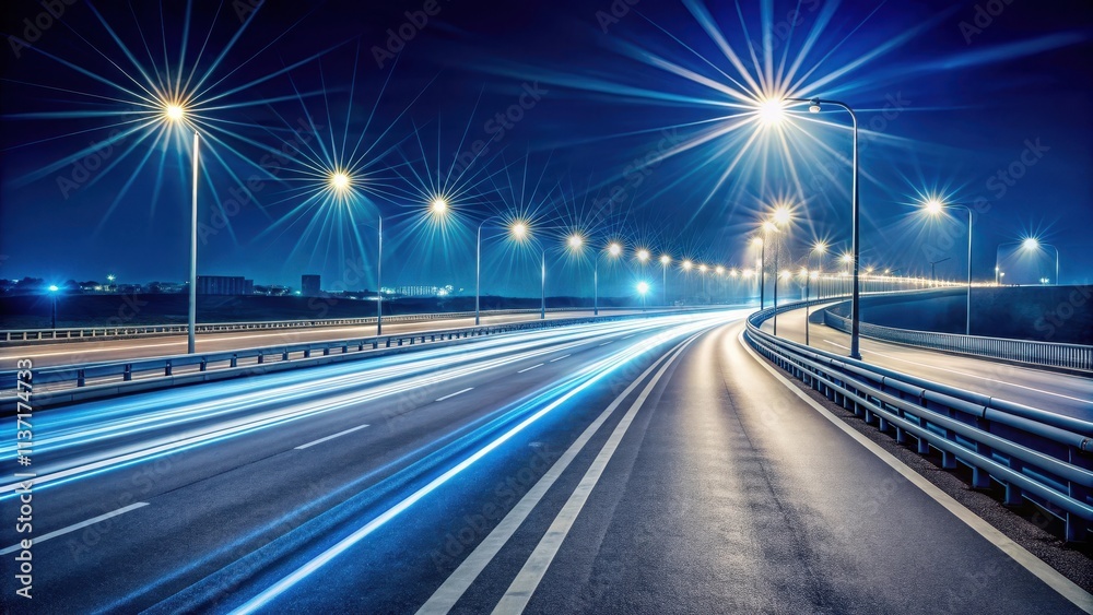 High-speed highway at night with streaks of illuminated light , night, high-speed, highway, streaks, light, illuminated, speed High-speed highway at night with streaks of illuminated light , night, high-speed, highway, streaks, light, illuminated, speed