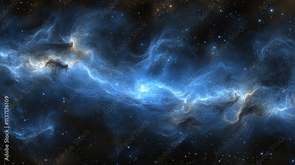 Fototapeta premium Celestial Nebula Cosmic Clouds and Stars