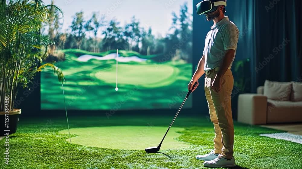 Virtual Golf Swing: Immersive VR Golf Experience 