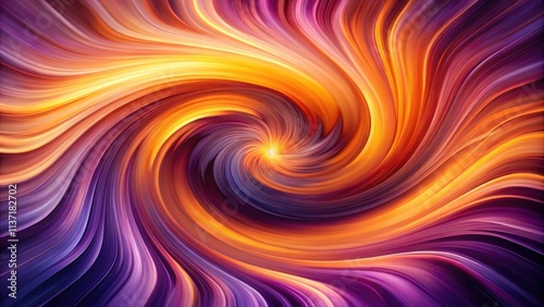 Vibrant abstract art with swirling purple and orange colors depicting energetic motion and harmony, abstract, vibrant, swirls