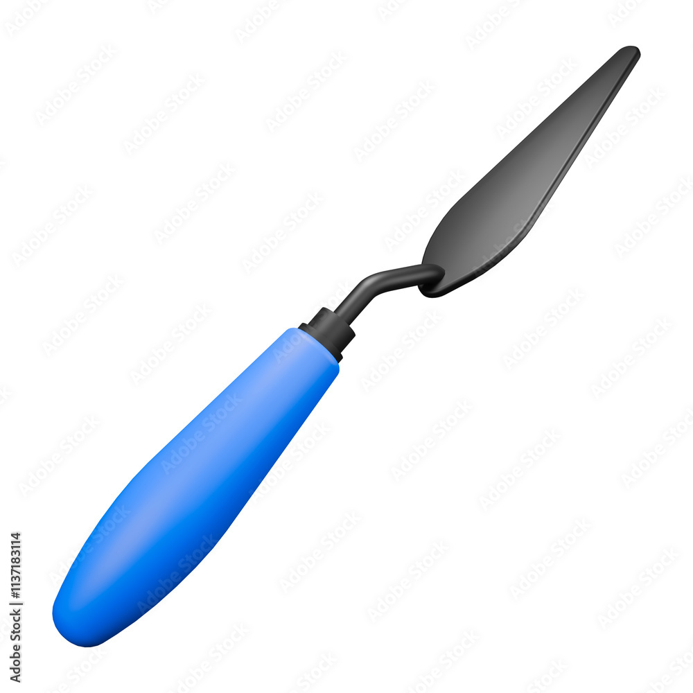 3d icon render palette knife 3d icon render palette knife