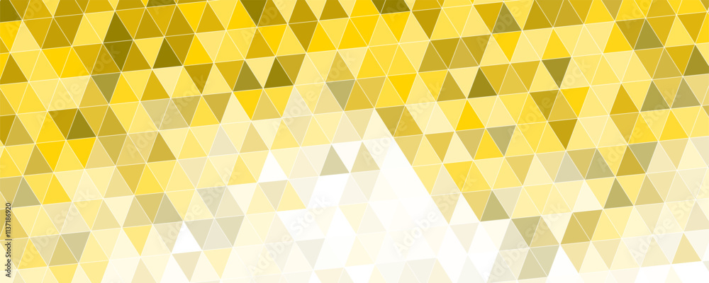 Abstract triangle shapes background with gold and gray color combination