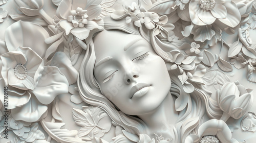 statue of a person in a garden