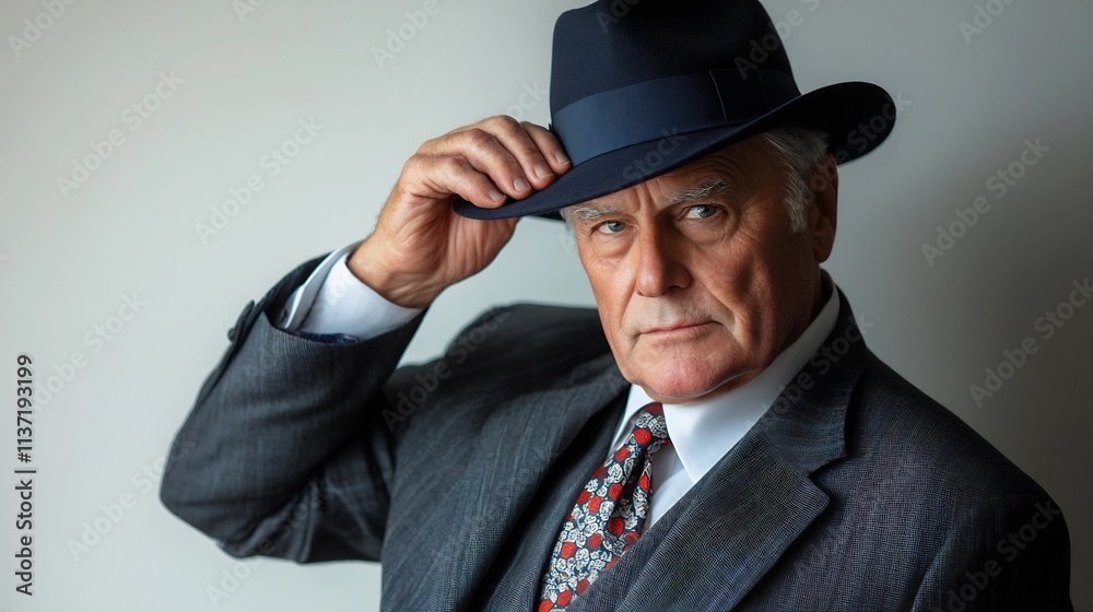 Portrait of a Distinguished Gentleman in a Fedora Portrait of a Distinguished Gentleman in a Fedora