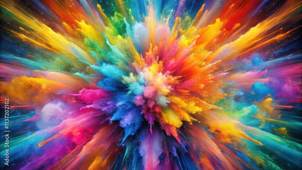 Colorful abstract background resembling a vibrant explosion , vibrant, abstract, colorful, background, texture, design,art