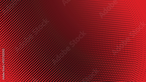 Red gradient with halftone abstract background for backdrop or presentation