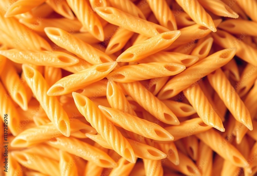 Texture of delicious dried penne pasta. Italian food background. Texture of delicious dried penne pasta. Italian food background.