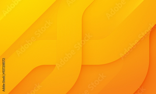 Orange abstract background layers lines texture design vector