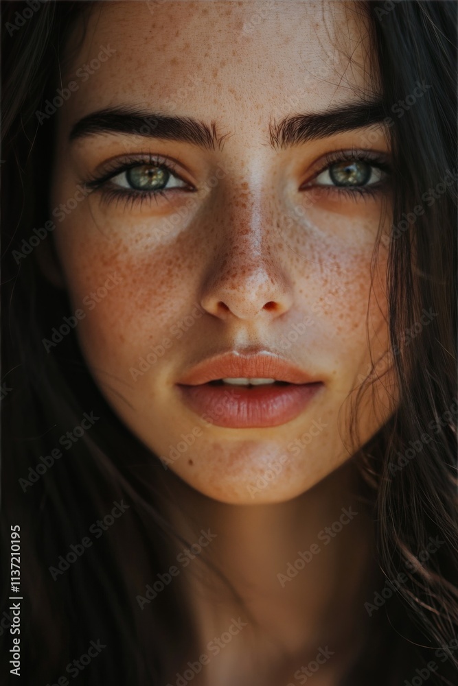Emotional microexpressions, close-up portrait, natural light Emotional microexpressions, close-up portrait, natural light