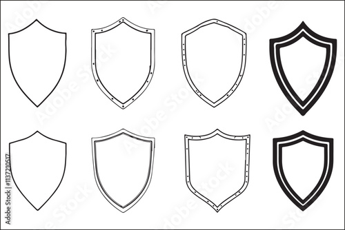 Professional Shield Logo Vector Art