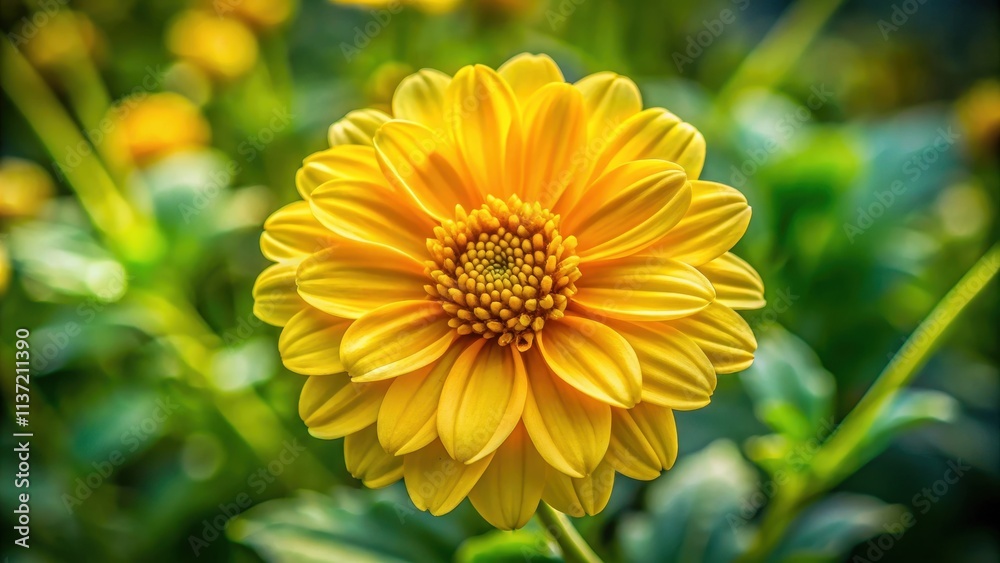 Vibrant yellow flower blooming in a natural setting, blossom, botanical, spring, sunny, colorful, flora, petal, garden Vibrant yellow flower blooming in a natural setting, blossom, botanical, spring, sunny, colorful, flora, petal, garden