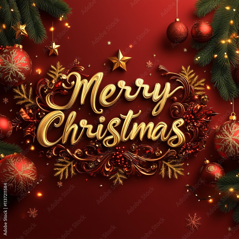 A festive Merry Christmas greeting card featuring a vibrant red background, symbolizing warmth and joy. Perfect for spreading holiday cheer to loved ones with its elegant and timeless design. A festive Merry Christmas greeting card featuring a vibrant red background, symbolizing warmth and joy. Perfect for spreading holiday cheer to loved ones with its elegant and timeless design.