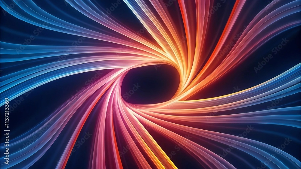 Obraz premium A Mesmerizing 3D Abstract Multicolor Visualization