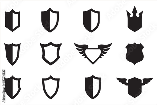 Artistic Shield Logo Vectors