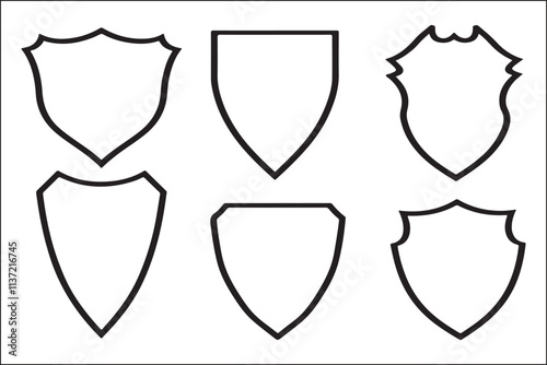 Artistic Shield Logo Vectors