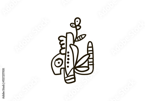 Doodle Graffiti Monster