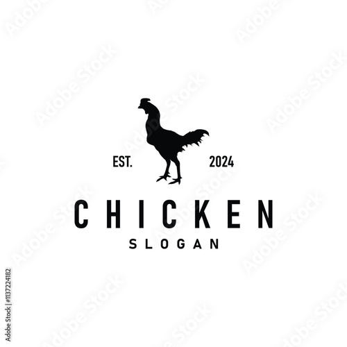 livestock design logo chicken farm simple minimalist silhouette for restaurant chicken