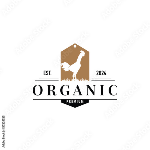 livestock design logo chicken farm simple minimalist silhouette for restaurant chicken
