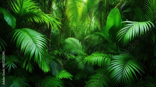 Forest abundance sarut rainforest exploration lush vegetation photo