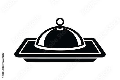 elegant tray silhouette art for kitchen and decorative designs
