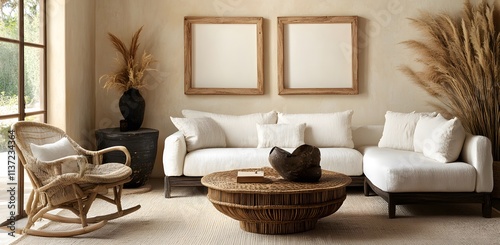 Modern Minimalist Living Room Decor With Neutral Tones