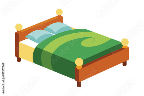 modern bedspread vector art for bedroom decor and textile design