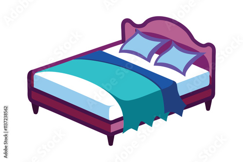 modern bedspread vector art for bedroom decor and textile design