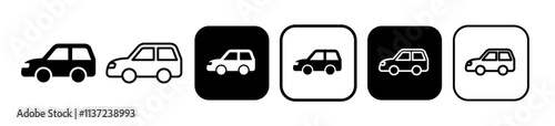 Icons for car, cab, car rental, etc.