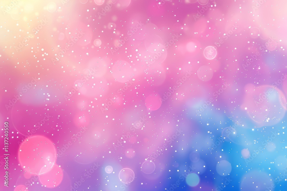 Soft pastel bokeh background with shimmering lights in pink and blue hues. Soft pastel bokeh background with shimmering lights in pink and blue hues.