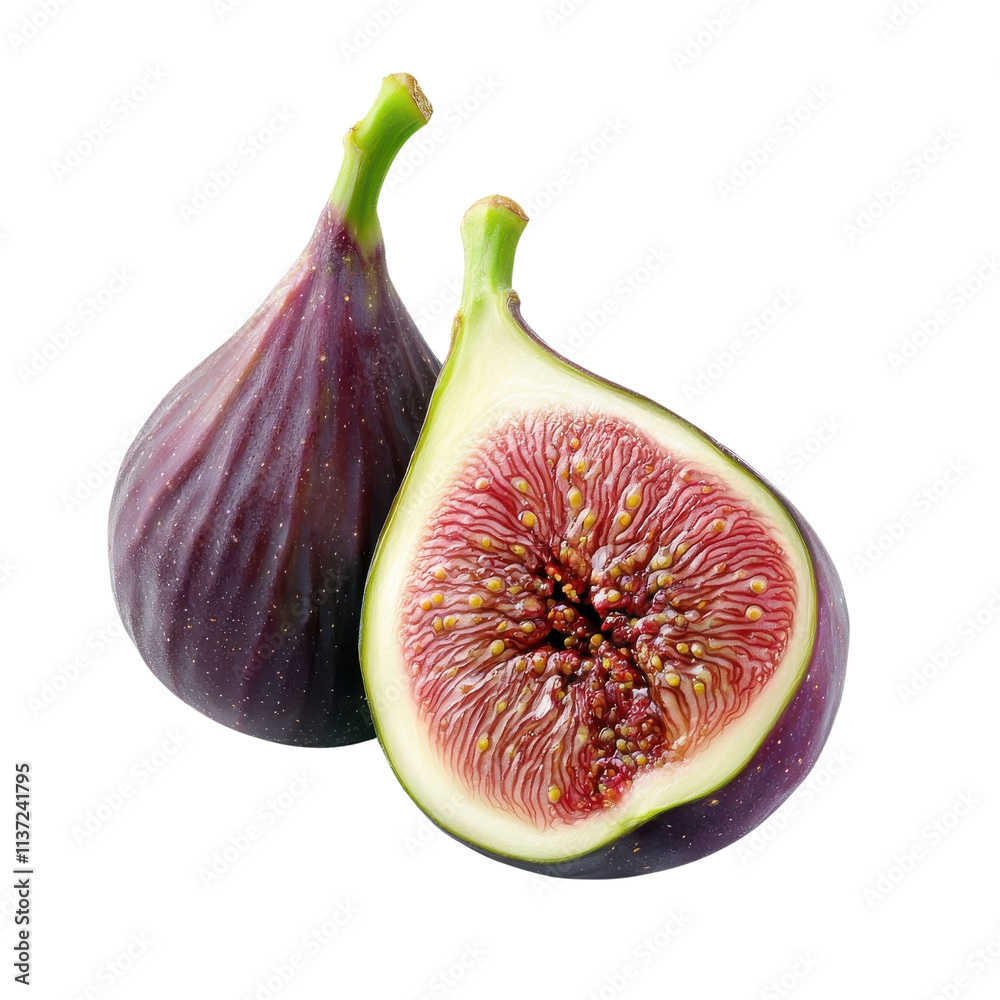 Fresh fig fruit isolated on a white background. png Fresh fig fruit isolated on a white background. png