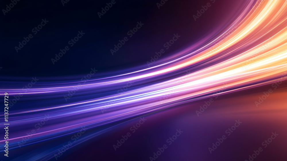 Fototapeta premium Vibrant abstract light wave pattern background.