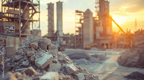 Cement Plant: Converts limestone and clay into cement through high-temperature kiln heating and grinding, providing essential materials for the construction industry.

