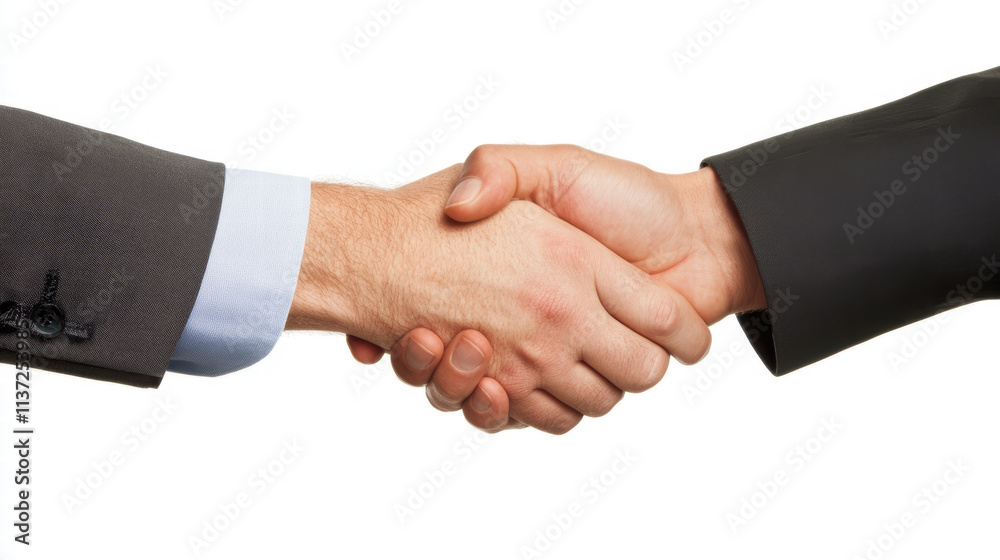 Two men shaking hands in a business setting Two men shaking hands in a business setting