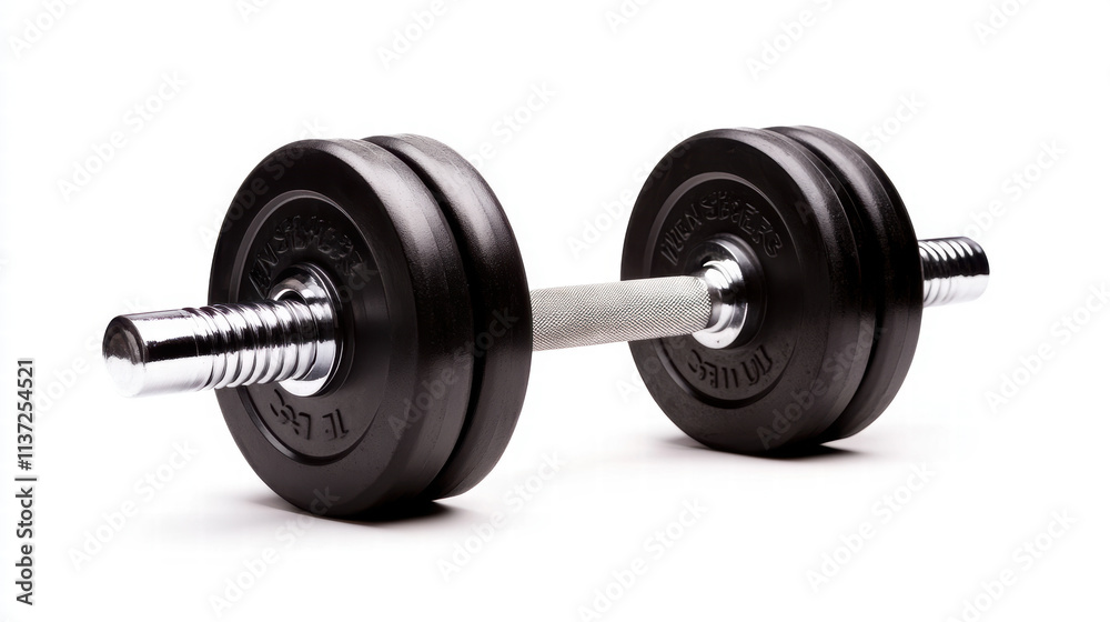 A pair of dumbbells with a silver handle A pair of dumbbells with a silver handle
