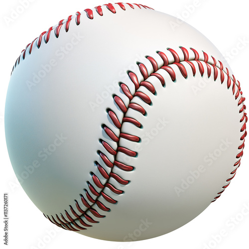 3d rendering icon baseball illustration PNG. cartoon minimal style on transparent isolated background.