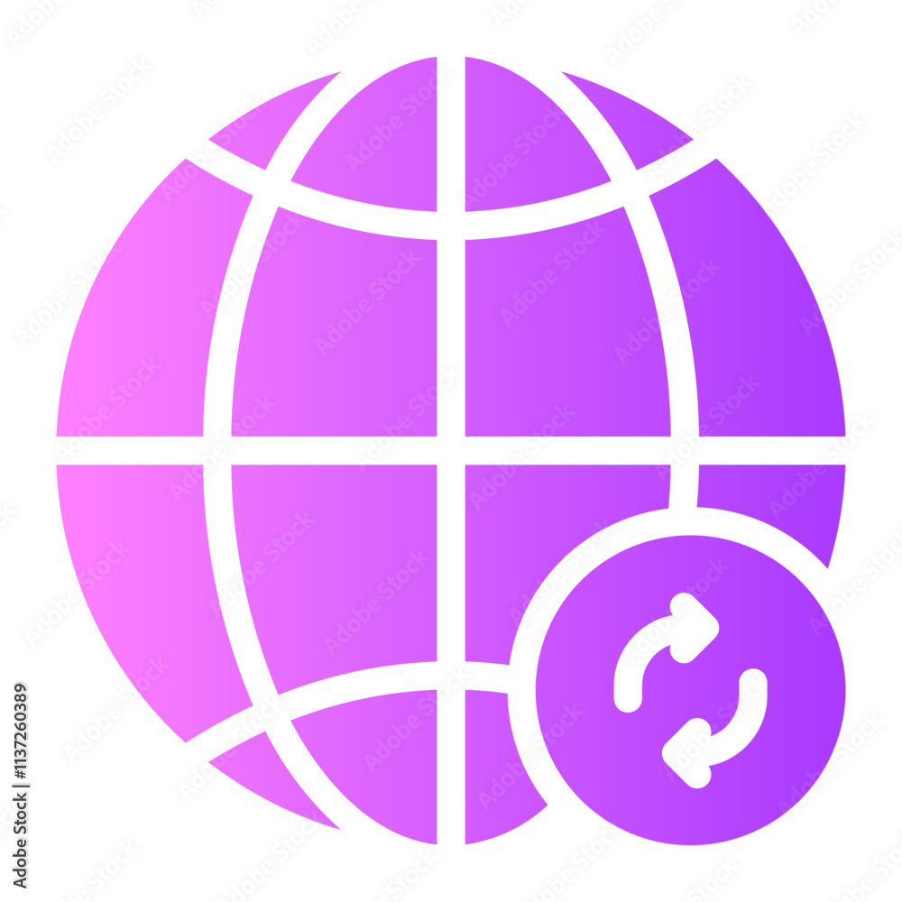sync gradient icon sync gradient icon