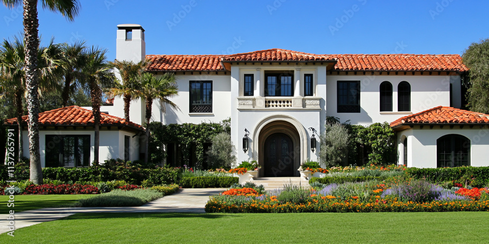 Fototapeta premium Modern and Luxurious Large Home in Coastal Florida